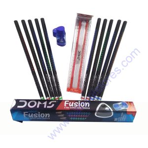 Doms Fusion Xtra Dark Writing Pencil Set of 10