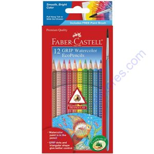 Faber Castell 12 Color Grip + Water Color Pencil