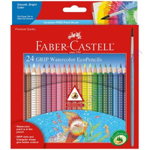 Faber Castell 24 Color Grip + Water Color Pencil