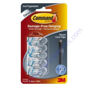 3M Command Round Cord Clips