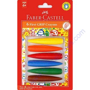 Faber Castell 6 First Grip Crayons
