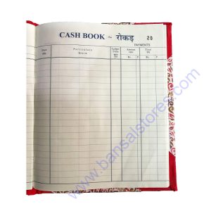 Cash Book Note Book Size 3 Quire Normal Binding