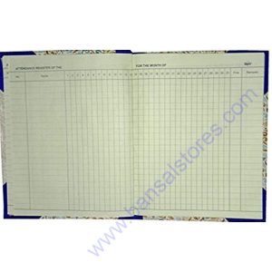 Attendance Note Book Size 2 Quire Normal Binding