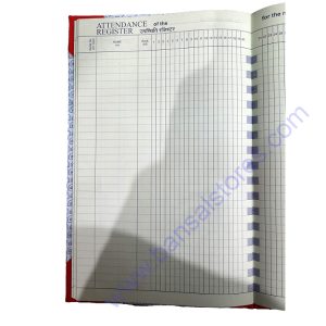 Attendance Register Size 2 Quire Normal Binding