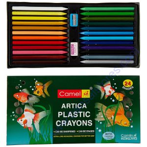 Camel Artica Plastic Crayons 24 shades