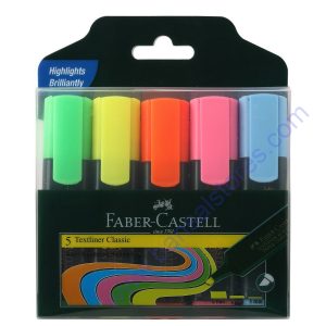 Faber Castell Highlighter Set of 5 assorted colors
