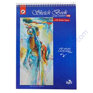 Shipra A4 Sketch Book with Butter Paper 382