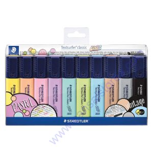 STAEDTLER Textsurfer Classic Highlighter pens – pack of 10 clrs (new)