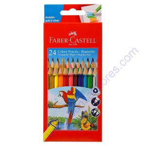 Faber Castell Triangular Col Pencil 24s