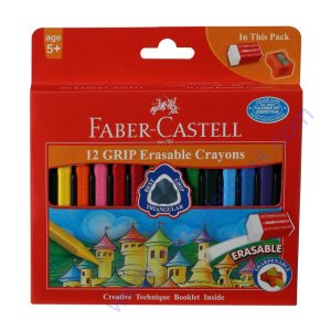 Faber Castell 12 Grip Erasable Crayons